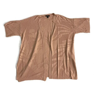 Alfani‎ Womens 2X  Short Sleeve Open Front Textured Cardigan